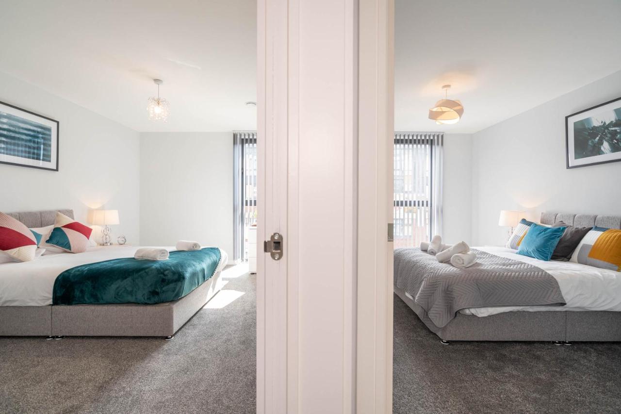 New Build - 2 Bed Snug Modern Apartment - Juliet Balcony - Roof Top Terrace - Digbeth, Birmingham City Centre - Free Netflix & Smart Tv Exterior foto